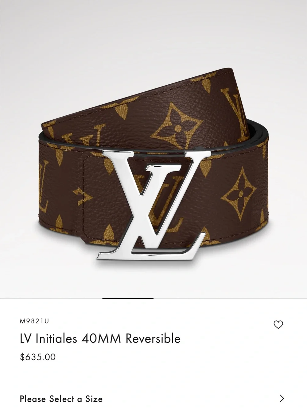 Louis Vuitton Men's 40mm Monogram Reversible Belt